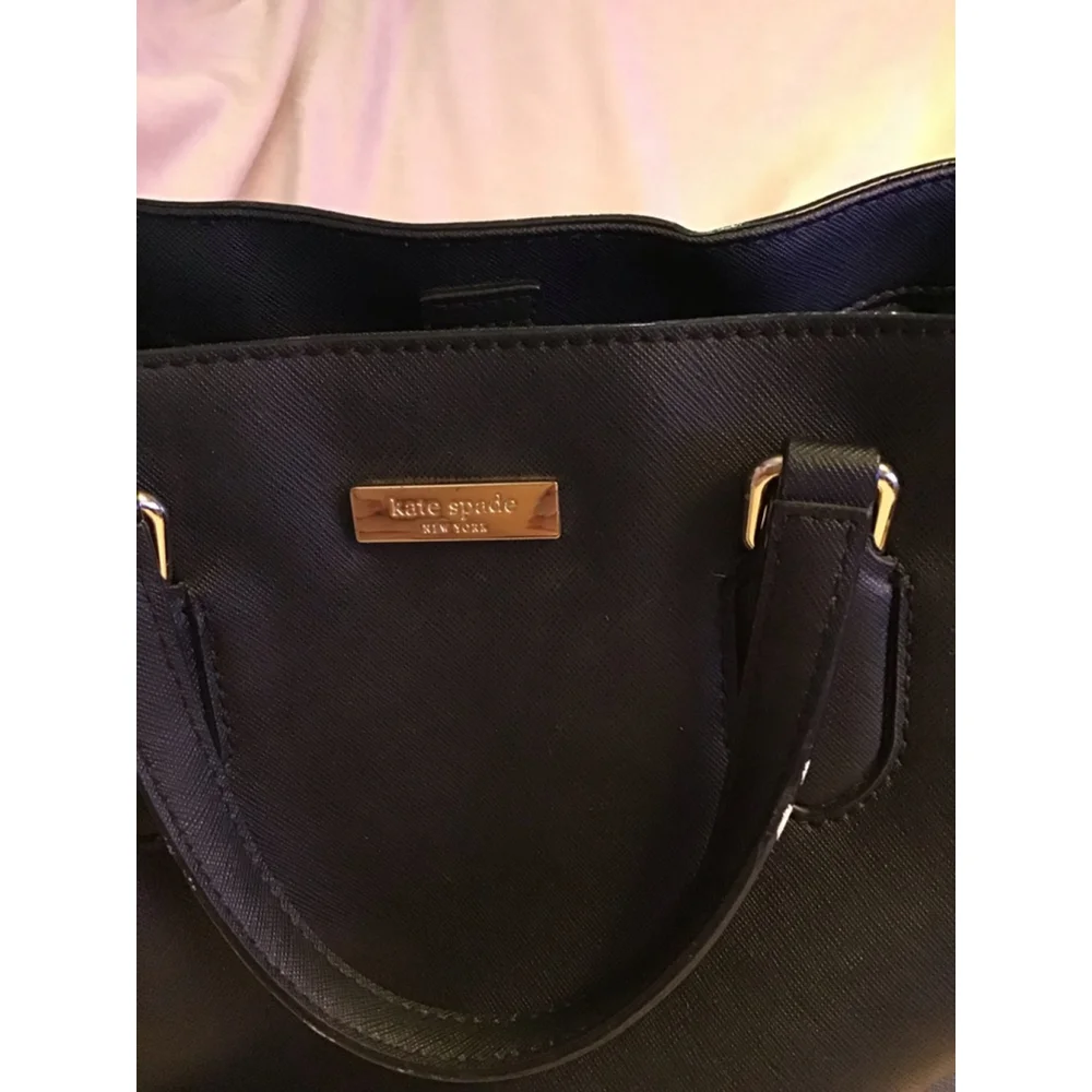 Women's Kate Spade Black Satchel Handbag Crossbody - Picture 3 of 16